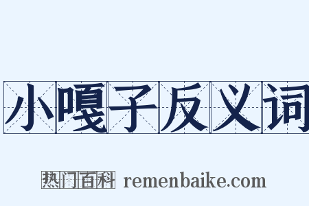 小嘎子反义词是什么意思的图片